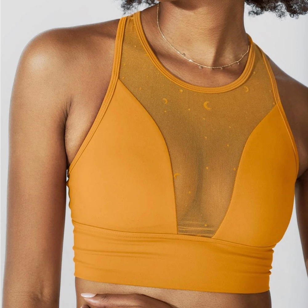 Popflex Activewear Stellar Crop Bra - Gold Constellation - NWT